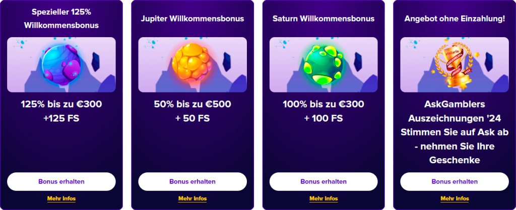 Stelario Casino Willkommensbonusse