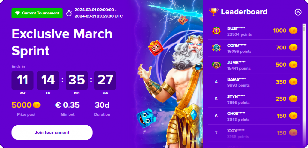 Stelario Casino tournaments